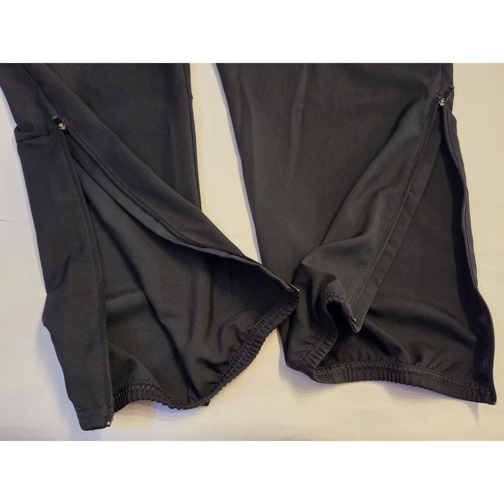 Nike Dri-FIT Men's XL Black Tapered Running Training Pants Ankle Zip Pockets - Picture 4 of 9